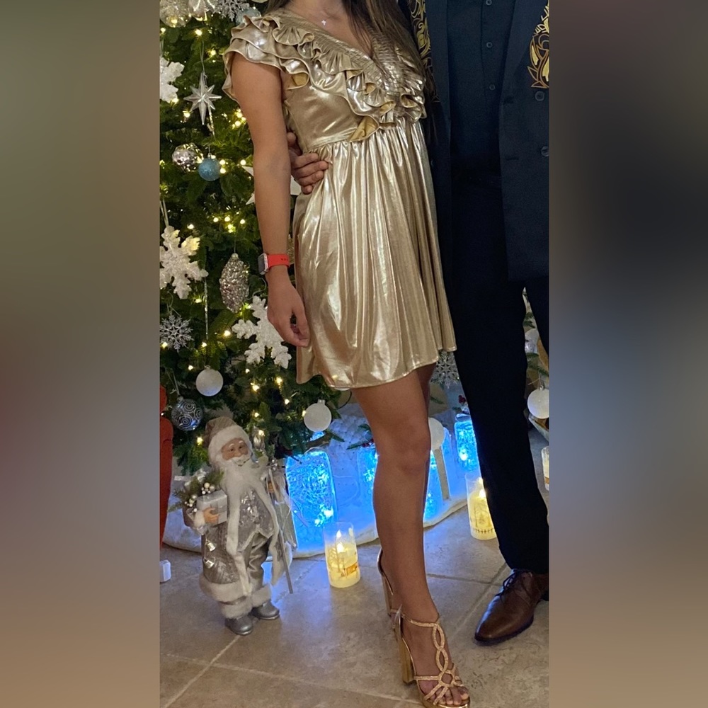 RED DRESS BOUTIQUE GOLDEN DRESS